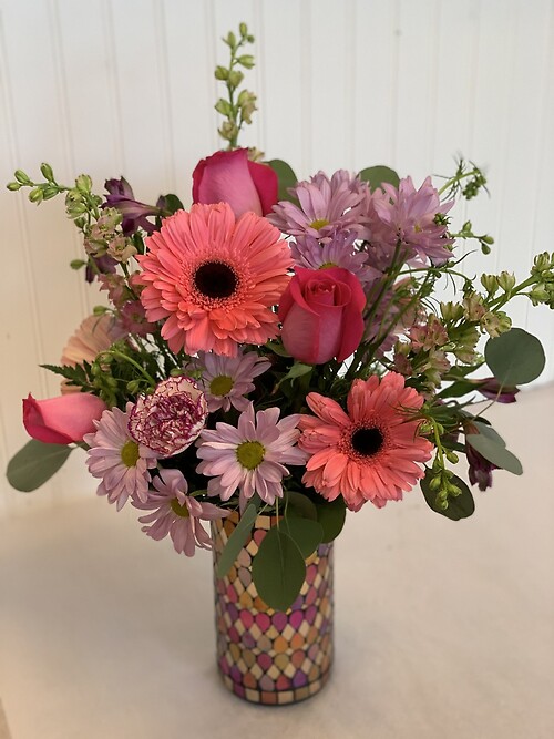 Designers choice in Mosaic vase