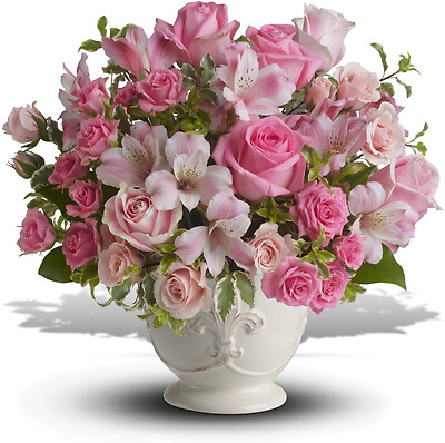 Pink Potpourri Bouquet with Roses