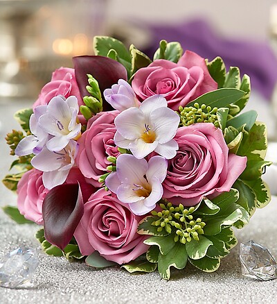 Purple Elegance Mixed Bouquet