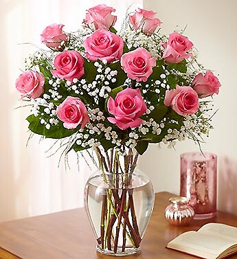 Premium Long Stem Pink Roses