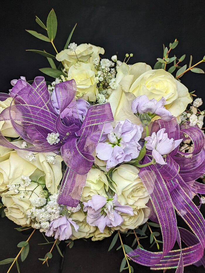 Lavender and White Handheld