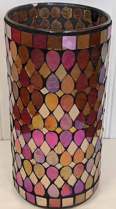 Designers choice in Mosaic vase