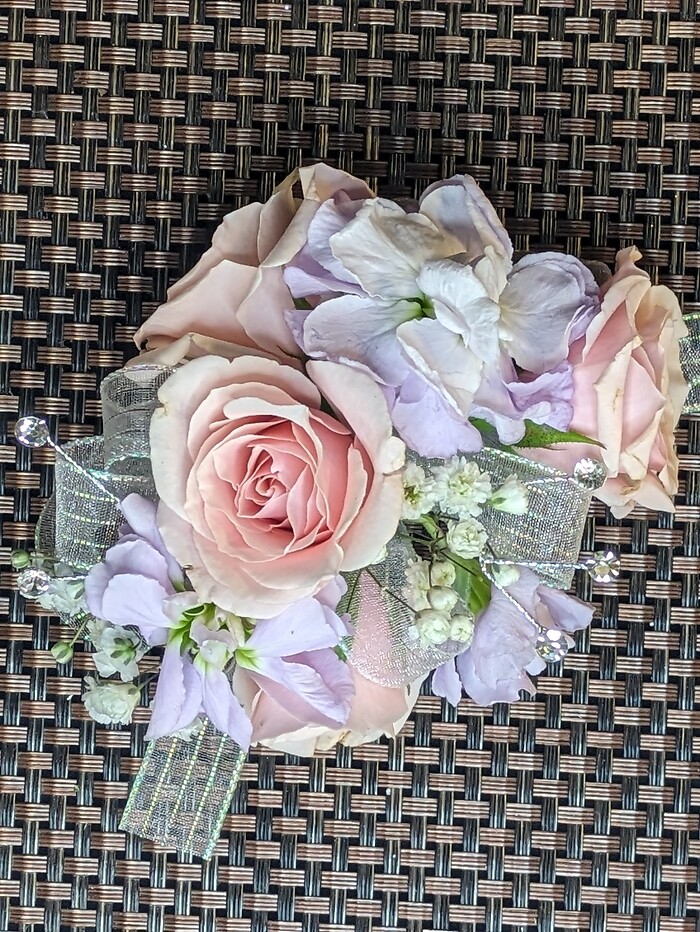 Pink and Lavender Corsage